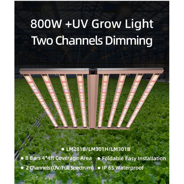 Indoor Plant LED Grow Light 900W Full Spectrum UV Grow Light Bar
