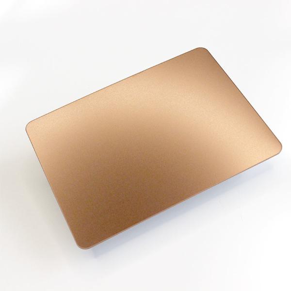 0.6mm 0.8mm 304 Stainless Steel Sheet Rose Gold Bead Blasted Sandblasted