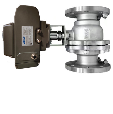 Electric Flanged Stainless Steel Ball Valve High Pressure Two Piece