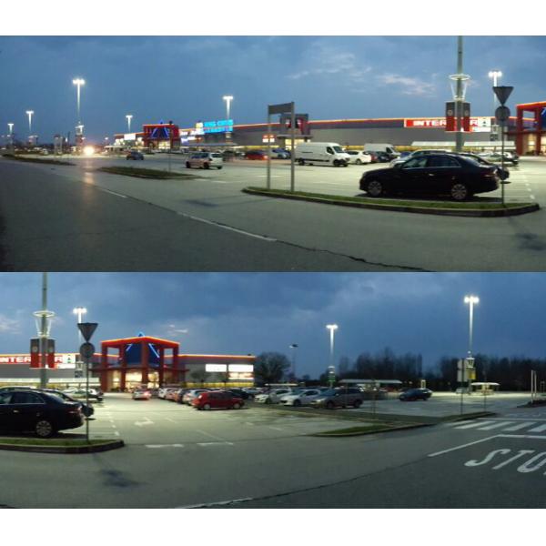 24000LM Parking Lot Light Fixtures To Replace HQI HPS MH Lamps