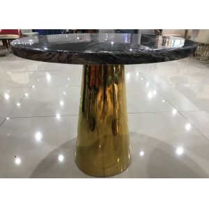 Quality Minimalist Wrought Iron Marble Coffee Table wholesale