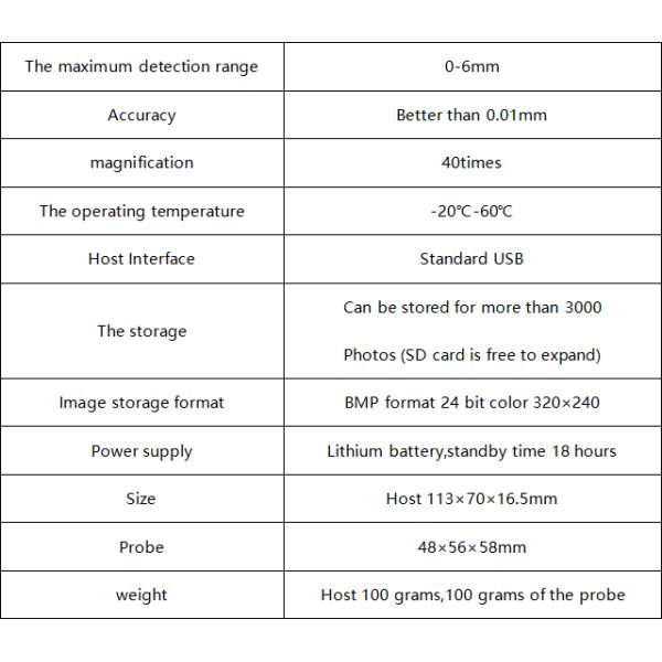 Concrete CE Crack Width Meter Detection Range 0-8mm Accuracy 0.01mm