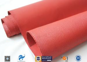 Quality 1010g Red Silicone Coated Fiberglass Fabric 1mm Electrical Insulation Durable wholesale