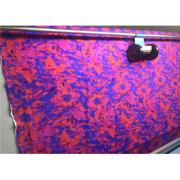 Wet Print Polyester Screen Fabric , Solid Dyed Custom Printed Polyester Fabric