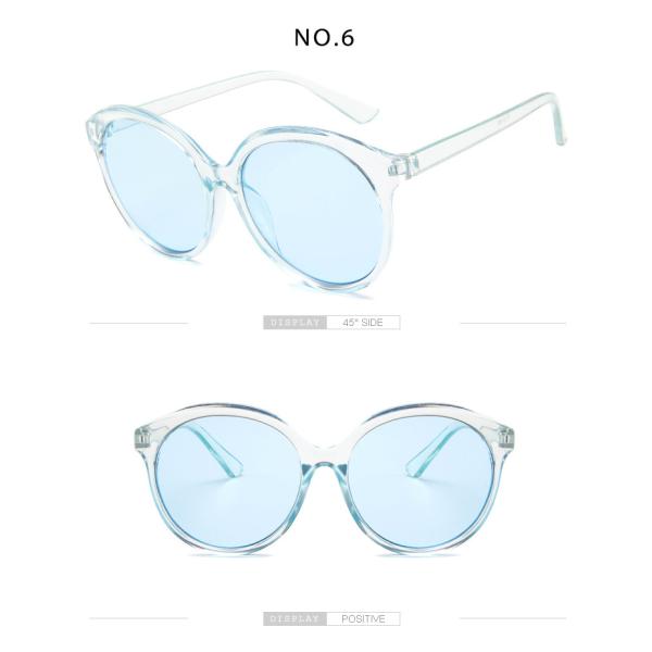 Big Frame Retro Jelly Color Round Frame Sunglasses Fashion Trend Glasses
