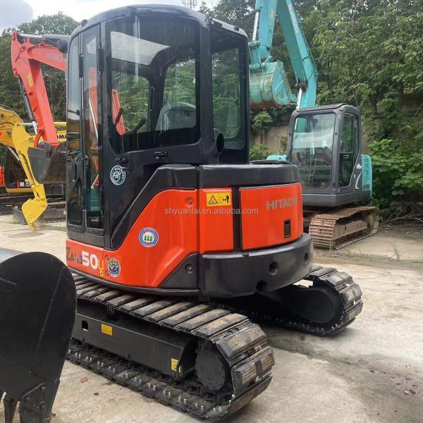 Original Hitachi ZAXIS50U 5 Ton Mini Excavator For Household Second Hand Construction