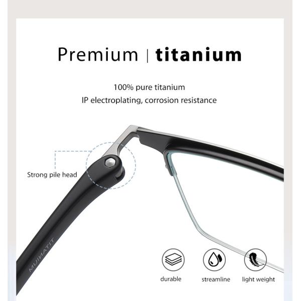 OEM/ODM Combination Glasses Half Frame Blue Light Blocking Eyewear