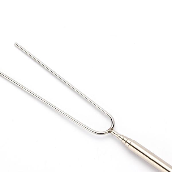 Outdoor BBQ Stainless Steel Skewers Marshmallow Roasting Sticks With Wooden Handle