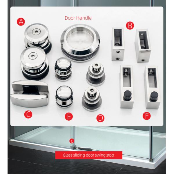 8-12mm Framless Glass Door Sliding Mirror Barn Door Kit for Hotel Bathroom and Closet