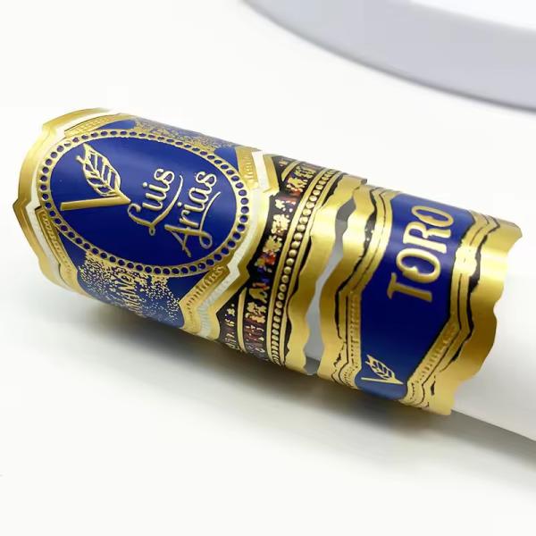 Digital Printing Luxury Cigar Label Paper Stickers – Self Adhesive Waterproof Sticker Printing