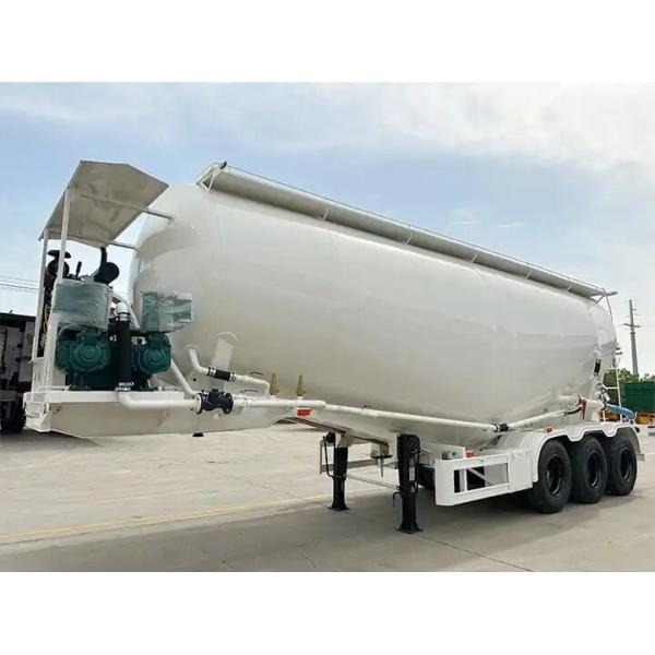 53 cbm v type Bulk Cement powder Tank Trailer bulk cement tank semi trailer / dry powder tanker truck