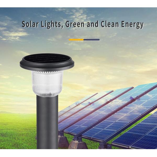 5H Charging Solar LED Landscape Lights , 5000K 7000mAH Round Outdoor Solar Lights