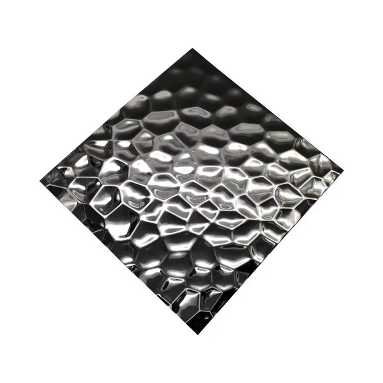 Stainless Steel Decorative Material Honeycomb Pattern Stamped Stainless Steel Metal Sheet for Wall Metal Decorative Panel