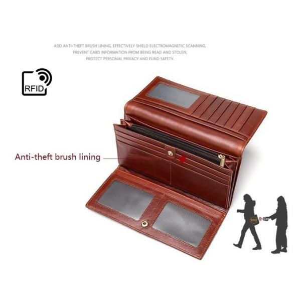 Personalized Women RFID Trifold Money Clip Genuine Leather Wallet