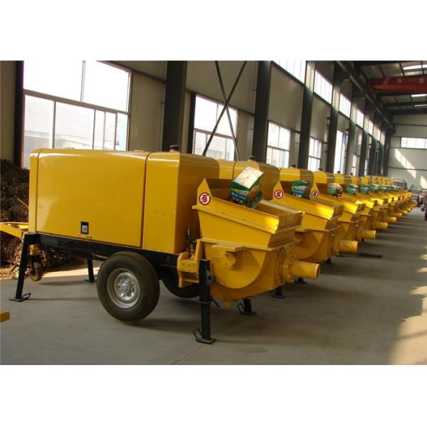 Engineering Construction Concrete Pumping Machine , PLC High Pressure Pump Concrete Truck