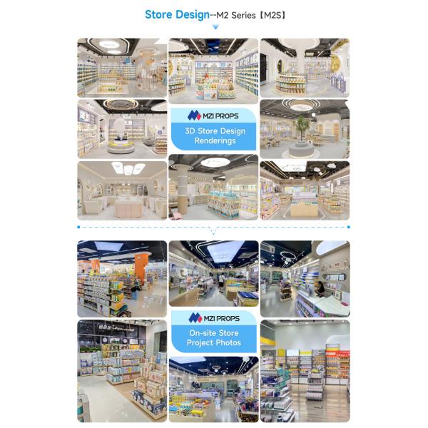 Klein Blue Style Baby Store Shelf Customizable Space-saving Design