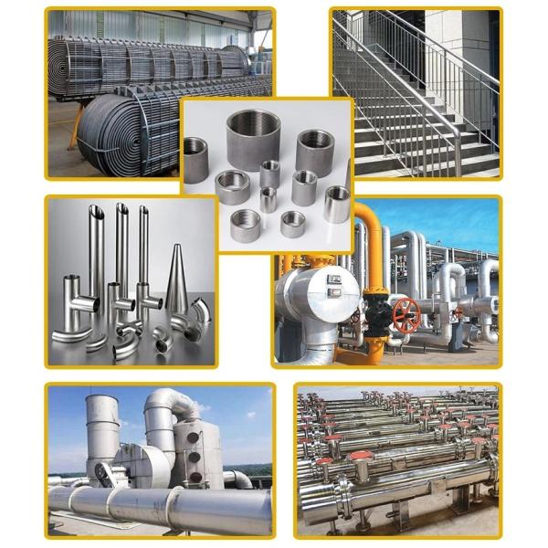 SS304 316 Stainless Steel Pipe Tubing Food Grade 310S 321 Seamless Welded