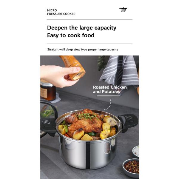 Custom Kitchen Pressure Cooker 24cm 304 Stainless Steel Pressure Cooker