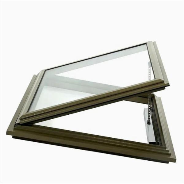 Double Glazed Black Aluminum Alloy Awning Windows