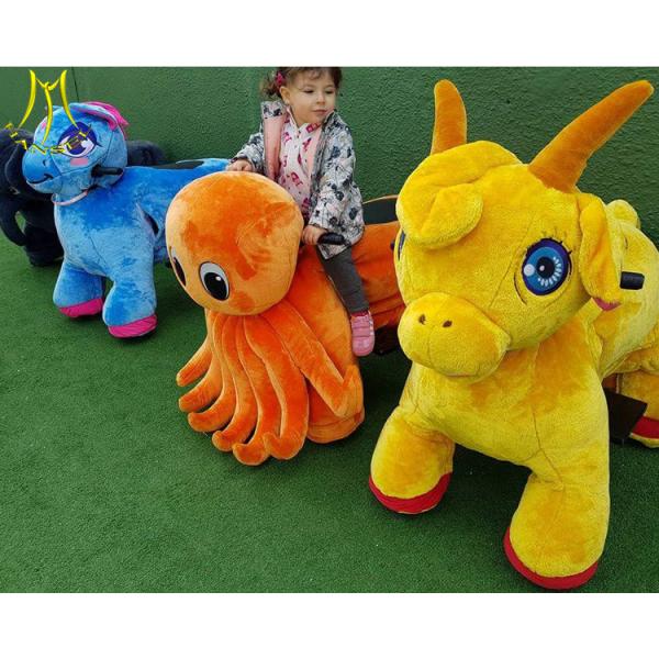 Hansel amusement park games electric riding panda machine used kiddie rides for sale