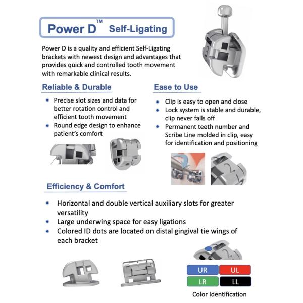 Dental Products Disposable Passive Damon Self Ligating Braces