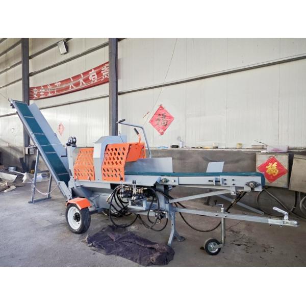 Automatic Hydraulic Log Splitter With 15HP Gasoline Engine Mobile Wood Splitter