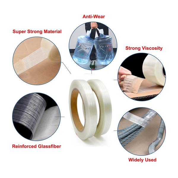 Glass fiber tape single-sided super adhesive heavy-duty packaging tape