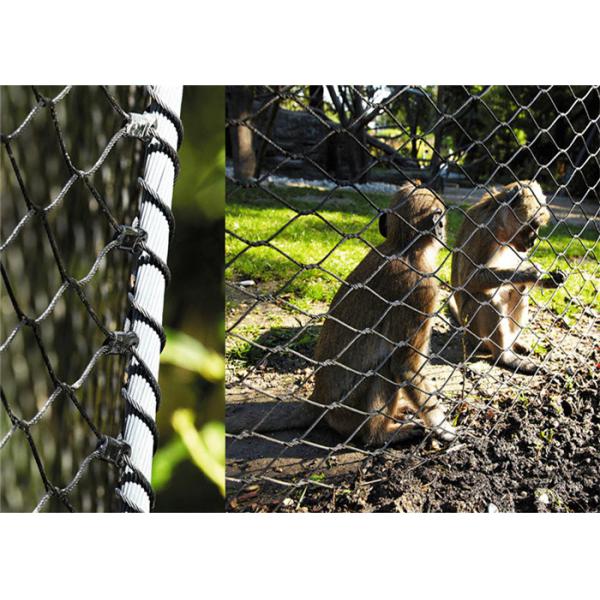 Ferruled 5.0mm Wire Rope Mesh Netting AISI 316 25mm X 25mm Wire Mesh