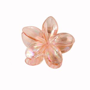 AB color frangipani hair clip Flower shark clip hair accessories