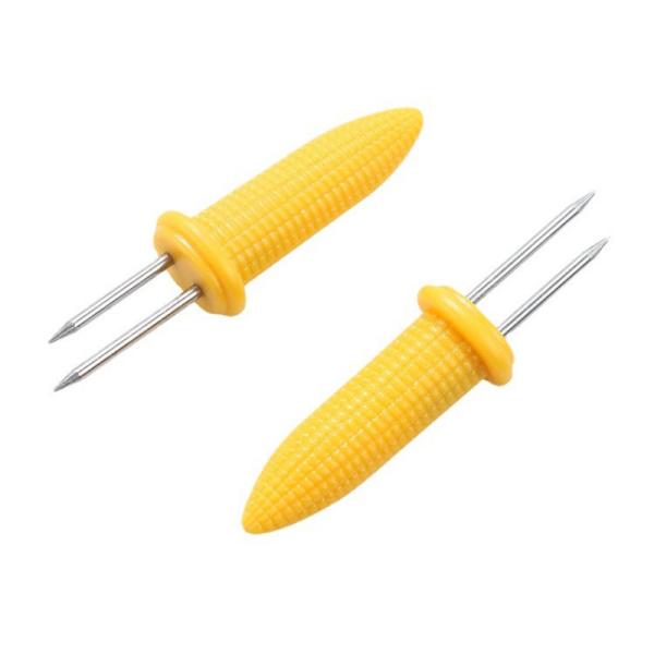 6x2x1.5CM Kitchen Cookware Accessories Stainless Steel Corn Roast Needle BBQ