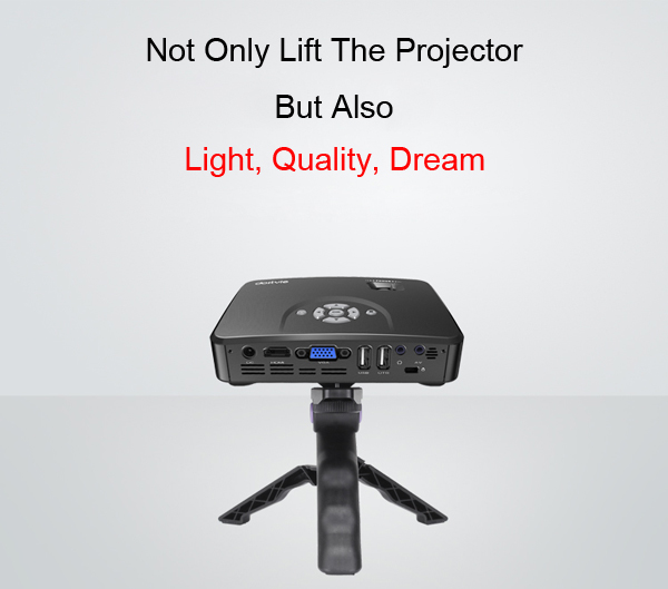 Stapler shape mini pico portable projector bracket lift mount support tripod