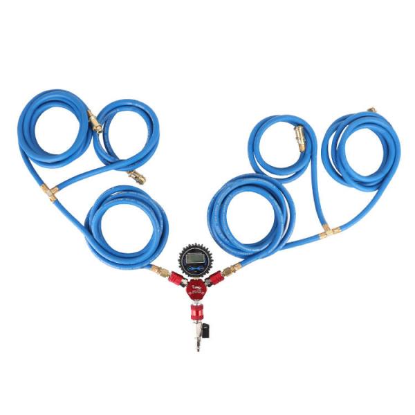 Digital Gauge 4 Way Air Manifold for Tire Inflation Deflation System