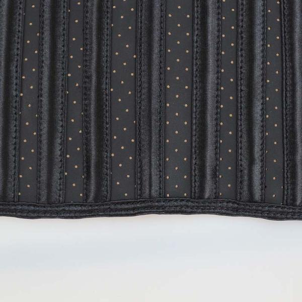 Hollow 5XL 29 Boned Latex Sport Waist Trainer Black Waist Cincher Corset