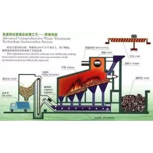 High Temperature Medical Waste Incinerator Machine Carbon Steel
