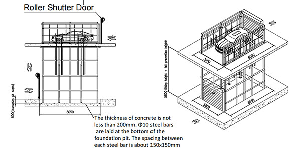 Anti Slip Fixed Hydraulic Scissor Lift Table Elevator Platform 3000kg 2m For Loading Bays