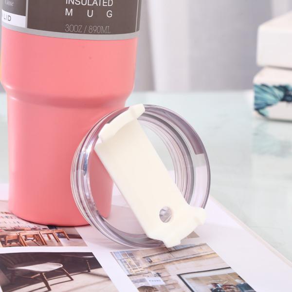 Colorful Promotional Stainless Steel Tumblers / insulated travel mug With Straw