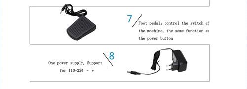 Electric Sewing Machines for Small Spaces WEBSITE www.ukicra.com Output DC 6V/1000mA