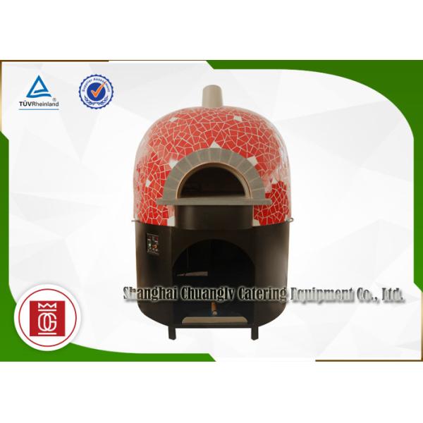 Residential / Industrial Italy Pizza Oven Round With Natural Lava Rock Base Plate