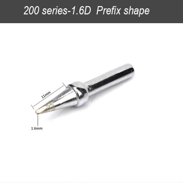 Pointed Shape Automatic Soldering Robot , 200-1.6D 200 Series Quick Soldering Tips