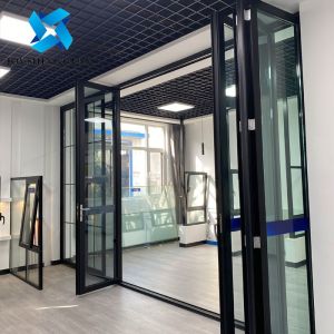 Quality Broken Bridge Aluminum Door Safety Insulated Glass Door wholesale