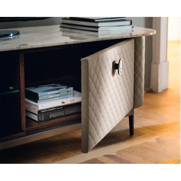 2.2m 22in Cabinet Console Table Titanium TV Stands And Coffee