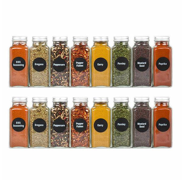 2.8*2.8*10.5cm Transparent Glass Jars 4oz Square Glass Spice Jars Condiment