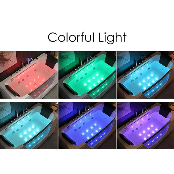 1 People Indoor Jacuzzi Bathtub Combo Massage With Double Pillow