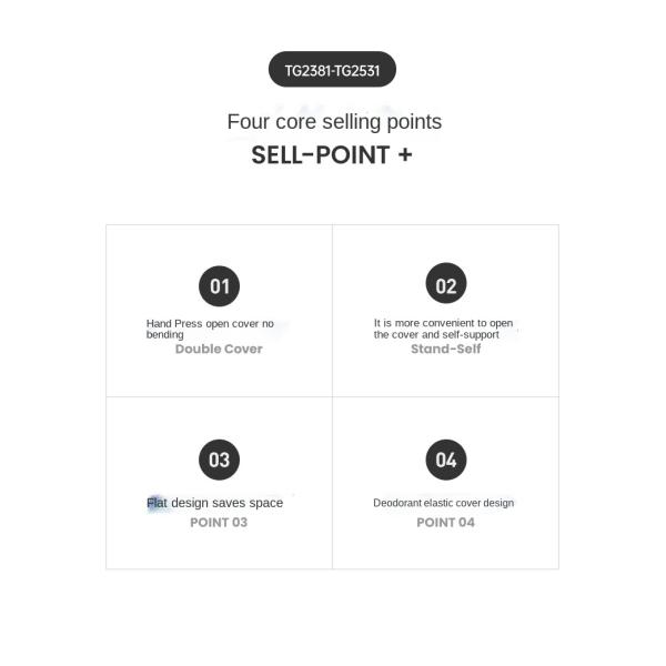 Household Simple Open Lid square sealed Bucket Living Room Bedroom Bathroom Study Paper Basket Plastic Press Trash Can