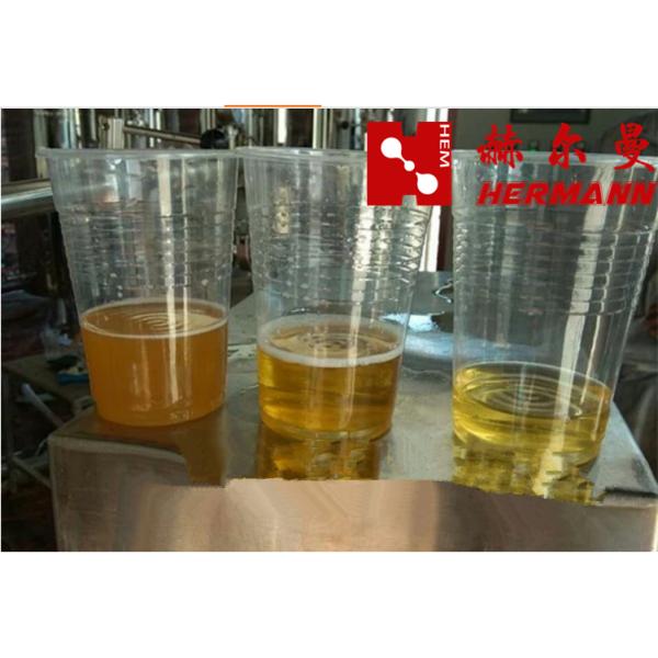 High Efficiency Beer Filtration Equipment , Beer Filling Machine SUS 304 Material