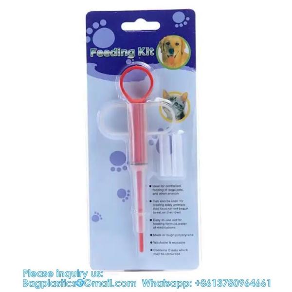 Dual Purpose Pet Pill Feeder Gun Pet Dog Cat Pill Gun Capsule Medication Syringe Medicine Syringe Feeding