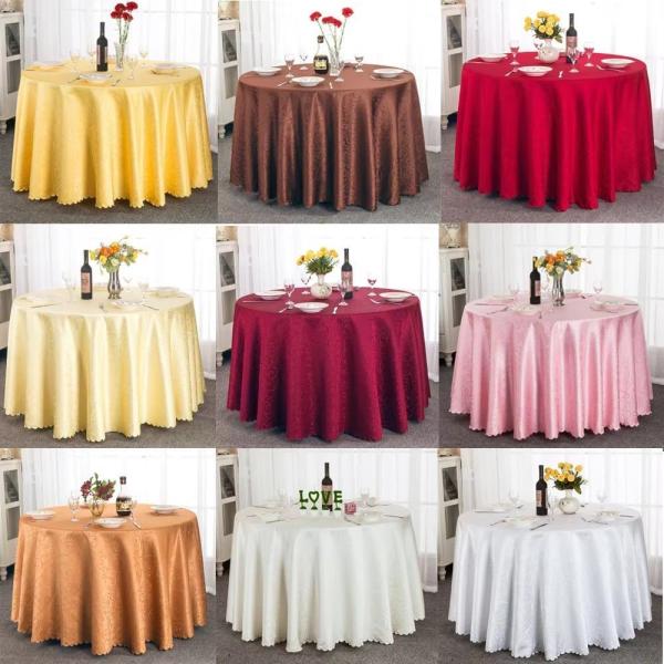 Customized Color High Quality Jacquard Hotel Table Cloth (JRD660)