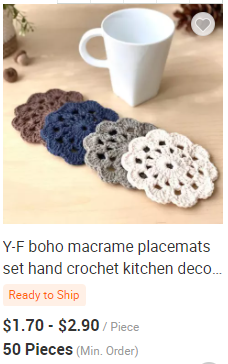 Y-F Crochet Handmade Knit Dishcloths Modern Kitchen Gifts Knitted Cotton Dish Dishcloth