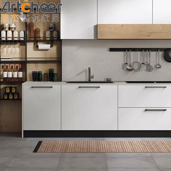 Customized Size Modern Wood Melamine Kitchen Cabinets with Wall Cabinet Shelf Storage