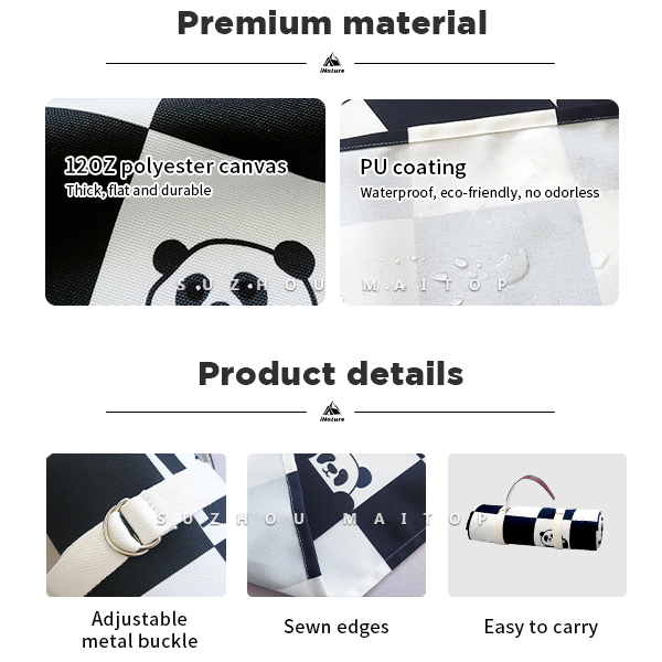 Outdoor Travel Camping Picnic Blanket Waterproof Sand Proof Padded Picnic Blanket With Carry Strap